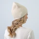 Шапка женская LuckyLOOK Бини ТРИНИТИ 864-023 One Size Молочный (2933534864023) - изображение 2