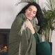 Плед Love You Кашемировый Полуторный 140 x 200 см Оливковый (ly4692) - изображение 3