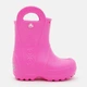 Детские резиновые сапоги для девочки Crocs Handle It Rain Boot T 211056-6TW 22-23 (C6) Pink Crush (198445173530) - изображение 1