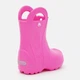 Детские резиновые сапоги для девочки Crocs Handle It Rain Boot T 211056-6TW 22-23 (C6) Pink Crush (198445173530) - изображение 4