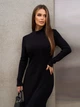 Жіноча в'язана сукня-гольф міді ISSA PLUS XL Чорний (issa1550085) - зображення 4