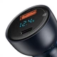 Автомобільний Зарядний Пристрій Baseus Particular Digital Display PPS Dual Quick Charger 65W (USB+Type-C) gray - зображення 1