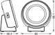 Нічник 0.30W 5V 5lm 3000-6500K 1000mAh 90x96.1x48.4mm [4099854530838] Osram NIGHTLUX CLOCK на акумуляторі - изображение 6
