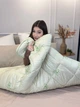 Ковдра полуторна стьобана зимова з бамбукового волокна Leri Max 21528 145х210 см салатова 5150584 - зображення 10