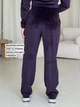Брюки женские велюровые широкие Merlini Пецолла 600001265 L-XL Фиолетовые (600001265_2) - изображение 2