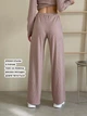 Брюки в рубчик широкие демисезонные женские Merlini Ванни 600000265 L-XL Бежевые (600000265_2) - изображение 2