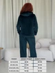 Брюки женские велюровые широкие Merlini Пецолла 600001266 L-XL Зеленые (600001266_2) - изображение 3