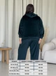 Брюки женские велюровые широкие Merlini Пецолла 600001266 4XL-5XL Зеленые (600001266_4) - изображение 3