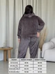 Брюки женские велюровые широкие Merlini Пецолла 600001264 2XL-3XL Бежевые (600001264_3) - изображение 3