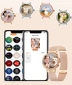 Круглые женские смарт часы Hypeon Lily 2 Pro с металлическим ремешком / Gold - изображение 4