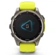 Смарт-часы Garmin Fenix8 47mm Solar Sapphire Titanium w.Amp Yellow/Graphite Silicone Band (010-02906-21) - изображение 2