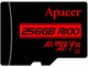 Карта памяти Apacer 256GB microSDXC class 10 UHS-I V10 A1 (AP256GMCSX10UB-R) 316467 - изображение 2