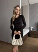 Жіноча еластична міні сукня на затяжках Uaclothes 42-44 Чорний (like35491-159111349) - изображение 3