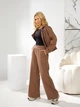 Жіночий теплий костюм на блискавці (кофта + штани) Uaclothes 42-44 Капучино (like35488-159081349) - изображение 5
