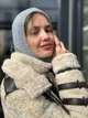 Балаклава капор в'язаний жіночий Zefur One size сірий - изображение 9