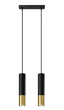 Світильник підвісний Sollux Loopez 2xGU10/40W/220V чорно-золотий (SL.0953) - изображение 1