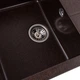 Гранитная мойка для кухни Platinum 6550 INTENSO матовая Шоколад - изображение 12