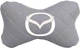 Подушка на подголовник автомобиля EVAtech ECO 27 х 16 см Mazda серый ромб с серой нитью (SPCRGGV099) - изображение 1