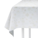 Obrus Homla Winter Glam Gold Snow w złote śnieżynki Biały 150 x 220 cm (5902869978788) - obraz 1