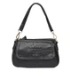 Женская кожаная сумка Borsa Leather K1211-black 4550620 - изображение 1