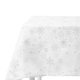 Obrus Homla Silver Snow w śnieżynki Biały 130 x 180 cm (5902869937976) - obraz 1