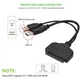 Адаптер Sata To USB 3.0+2.0 Hard Drive HDD/SSD 2.5 Inches External Hard Drive 22 Pin Sata III Cable Black - изображение 3