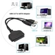 Адаптер Sata To USB 3.0+2.0 Hard Drive HDD/SSD 2.5 Inches External Hard Drive 22 Pin Sata III Cable Black - изображение 4
