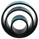 Колесо-кільце для йоги набір 3шт SP-Sport Fit Wheel Yoga FI-0086 (PU, гума, PP, р-р 33х13см, р-р 25х11см, р-р 16х10см) (fox-FI-0086_Бирюзовый) - изображение 3