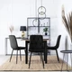 Комплект з 4 М'яких Крісел Just Relax ROBIN Black velour - зображення 8