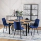 Комплект из 4 мягких кресел Just Relax ROBIN Navy Blue velour - изображение 8