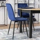 Комплект из 4 мягких кресел Just Relax ROBIN Navy Blue velour - изображение 11