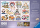 Пазл Ravensburger Crazy Cats Календар 1000 елементів 12001452 (4005555014522) - зображення 3