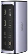 USB-хаб Ugreen USB C Multifunctional Docking Station 12in1 USB HDMI DP RJ45 AUX SD TF Gray (90325) - изображение 1