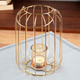 Lampion Home Styling Collection na świeczkę metalowy złoty 21.5 cm (8719987975622) - obraz 8
