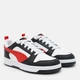 Подростковые кеды для мальчика Puma Rebound V6 Lo Jr 39383304 39 (6) White/For All Time Red/Black (4099683233450) - изображение 2