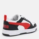 Подростковые кеды для мальчика Puma Rebound V6 Lo Jr 39383304 39 (6) White/For All Time Red/Black (4099683233450) - изображение 4