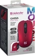 Миша Defender Gassa MM-105 Red (52103) (7191278) - изображение 3