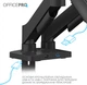 Настільне кріплення для двох моніторів OfficePro MA512B з газліфтом 17-32" 2-9 кг Black (MA512B) - зображення 9
