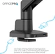 Настільне кріплення для монітора OfficePro MA601B з пружиною 17-40" 2-12 кг Black - зображення 9