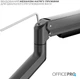 Настільне кріплення для монітора OfficePro MA601B з пружиною 17-40" 2-12 кг Black - зображення 11