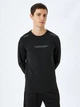 Спортивная кофта мужская Koton 5WAM10153NK-999 S Черная (8684631519050) - изображение 1