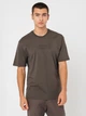 Футболка хлопковая длинная мужская Armani Exchange 253105017 2XL Коричневая (1159845873) - изображение 1