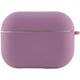 Силиконовый футляр с микрофиброй для наушников Airpods Pro 3 Лиловый / Lilac Pride - изображение 2