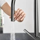 Змішувач для кухні Hansgrohe Talis M54 210 з витяжним виливом (72800340) - изображение 4