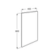 Дзеркало Roca ACCESS PRO, що нахиляється 450x600x73мм, беспечне скло (A816965009) - изображение 2