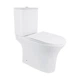 Унітаз компакт Qtap Presto безобідковий з сідінням Soft close QT24221217AW - изображение 1