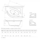 Ванна акрилова Radaway Mistra 150x100L - изображение 3