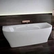 Ванна акрилова Knief Dream Wall 180x80 c щілинним переливом - изображение 3