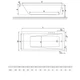Ванна акрилова Radaway MIRELLA 130x70 + ніжки + сифон (WA1 48 130x070) - изображение 4