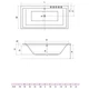Ванна акрилова Radaway ITEA 190x90 з ніжками + сифон R135L (WA1 28 190x090U) - изображение 3